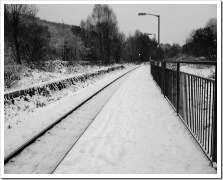Train Station in the Snow